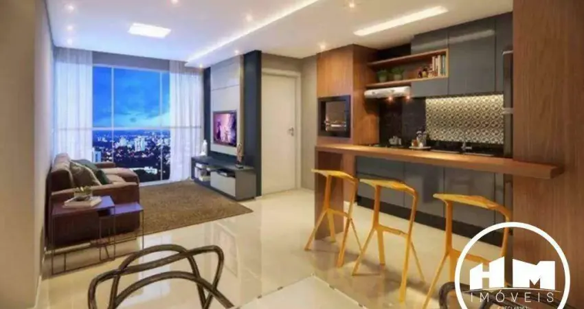 Apartamento semi-mobiliado com 02 dormitórios à venda - centro, balneário camboriú