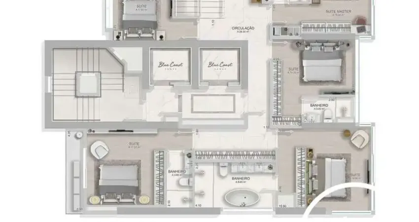 Dúplex em construção com 05 suítes à venda - pioneiros, balneário camboriú