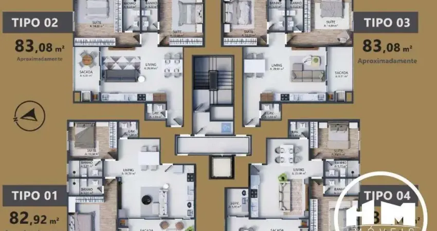 Apartamento com 2 quartos à venda na Rua Rua Bento Elóy Garcia, Centro, Camboriú