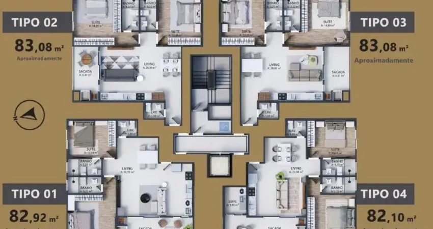 Apartamento com 2 quartos à venda na Rua Rua Bento Elóy Garcia, Centro, Camboriú