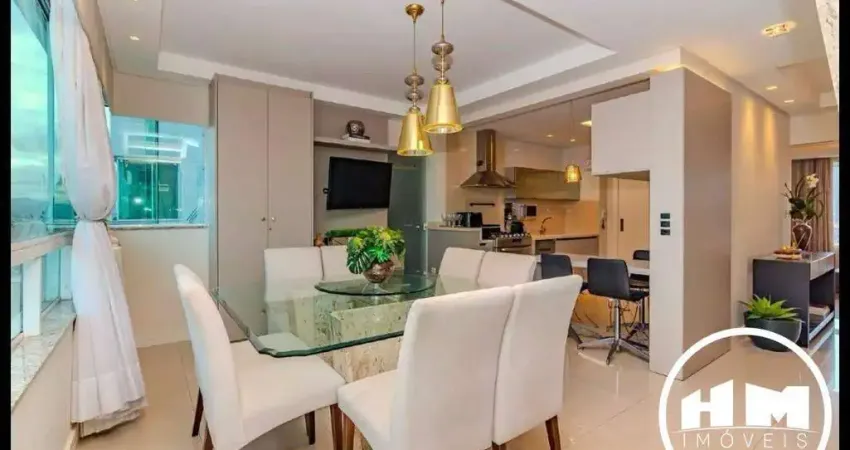 Cobertura duplex vista mar 3 suites + 2 dorm e 4 vagas centro de bal camboriu