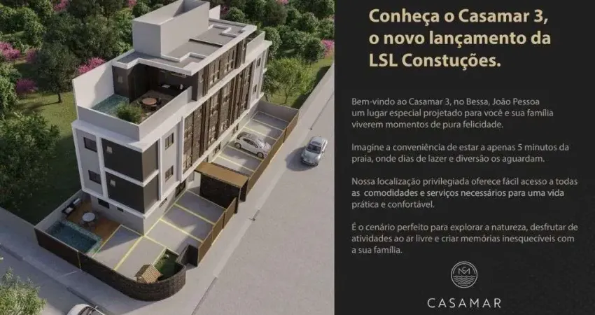 Apartamento à venda, 2 quartos, 1 suíte, 1 vaga, Bessa - João Pessoa/PB