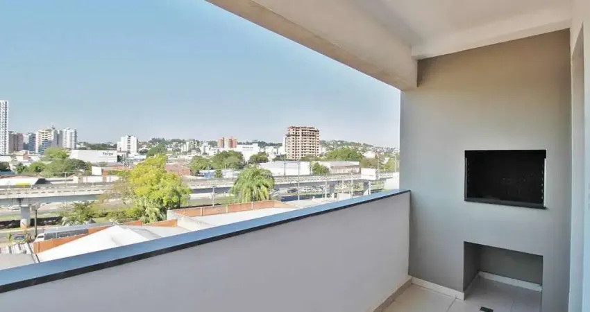 apartamento 2 dormitórios com suíte, sacada com churrasqueira e box no bairro Ideal