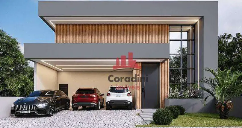 Casa com 3 dormitórios à venda, 207 m² por R$ 1.500.000 - Condomínio Solar das Esmeraldas - Nova Odessa/SP