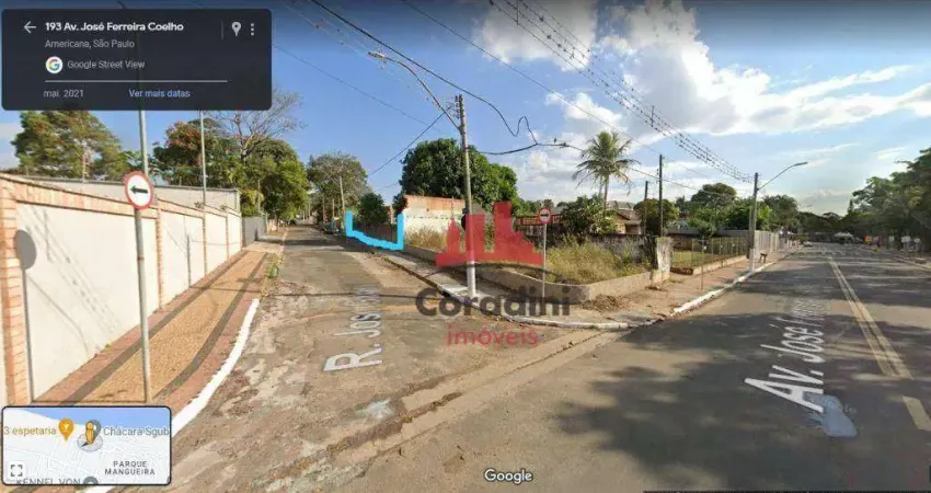 Terreno à venda, 432 m² por R$ 320.000 - Praia dos Namorados - Americana/SP