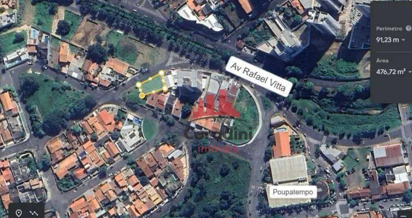 Terreno à venda, 475 m² por R$ 460.000 - Chácara Rodrigues - Americana/SP