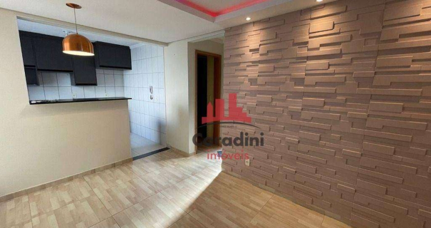 Apartamento com 2 dormitórios para alugar, 50 m² por R$ 1.365,00/mês - Jardim Terramérica I - Americana/SP