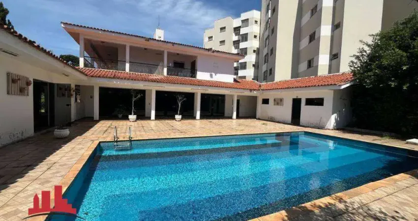 Casa com 5 dormitórios para alugar, 912 m² por r$ 14.177,00/mês - jardim glória - americana/sp