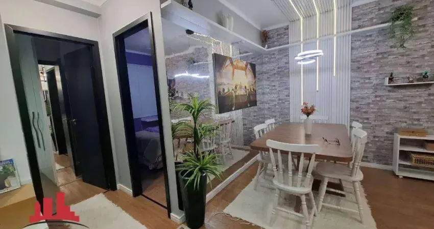 Apartamento com 2 dormitórios à venda, 46 m² por r$ 382.000 - residencial jardim dos ipês - nova odessa/sp