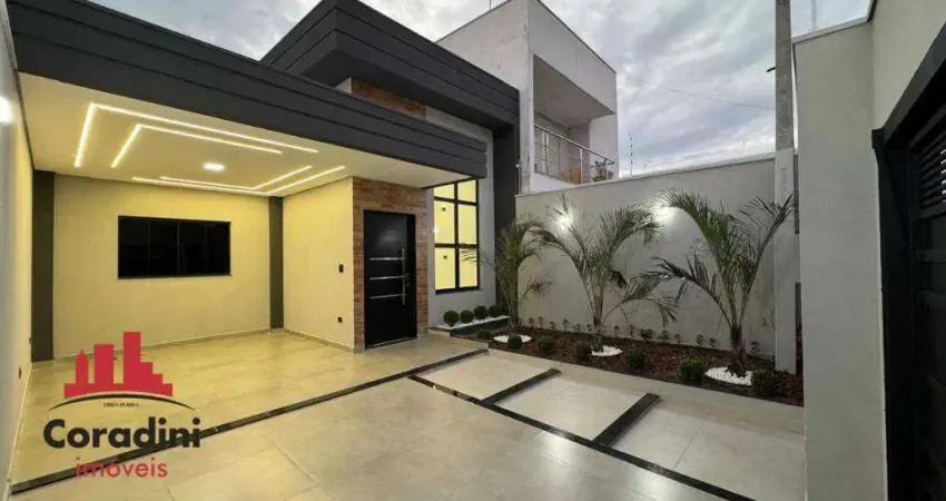 Casa com 03 quartos à venda no bairro São Domingos em Americana, SP! Construção Nova!