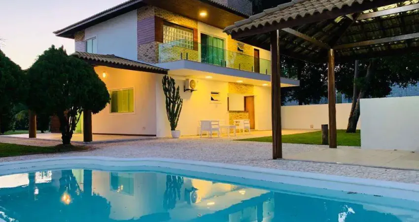 Casa em Condomínio para Locação em Camaçari, Busca Vida, 4 dormitórios, 4 suítes, 5 banheiros, 4 vagas