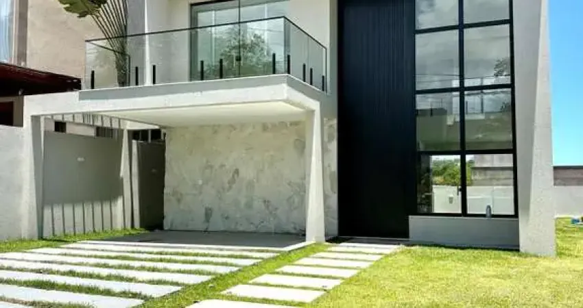 Casa em condomínio para venda em camaçari, abrantes, 4 dormitórios, 4 suítes, 6 banheiros, 4 vagas