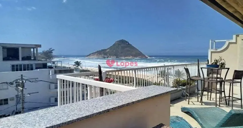 Lopes b2e vende belissima cobertura no recreio condominio la plage na praia do recreio, 227m2 4 quartos.