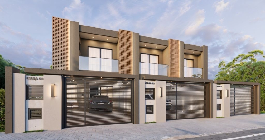 Sobrado com 3 dormitórios, sendo 1 suíte, 115,50 m² de área privativa, bairro Itacolomi - Balneário Piçarras/SC
