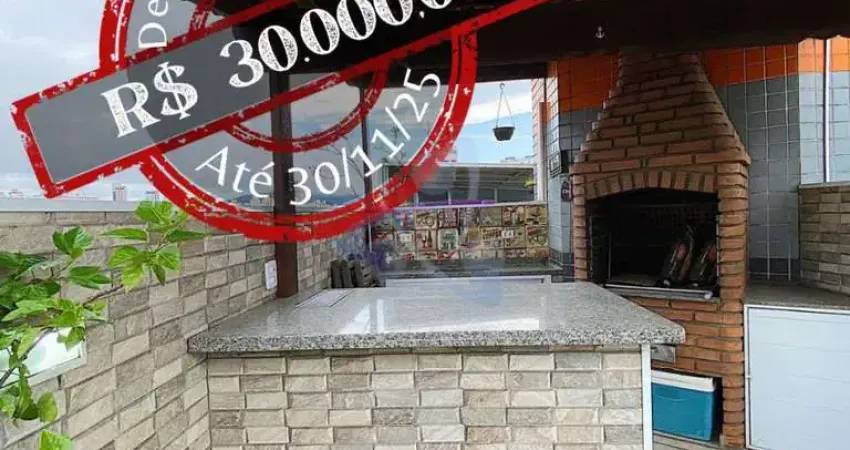 Cobertura triplex, 185m², 3 dorm. 1 suíte, garagem demarcada