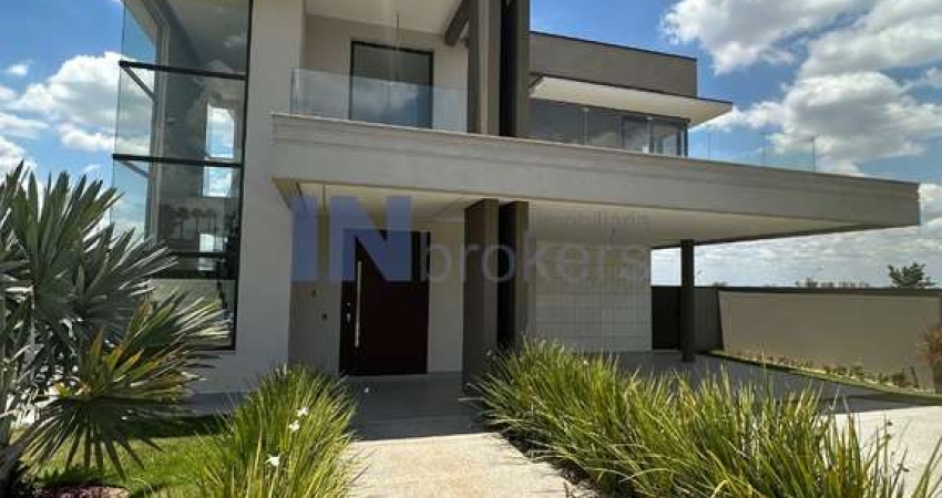 Casa Alto Padrão de 465m² - 3 suítes, closet, sala de TV no andar superior,  área gourmet, piscina, - à venda no Alphaville Jundiaí!
