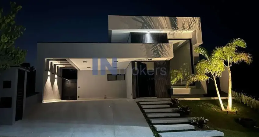 Casa Alto Padrão de 174m² - 3 dorm, 1 suíte com closet, depósito, aquec. solar, 2 vagas - à venda no Condomínio Residencial Pecan, em Itupeva-SP!!