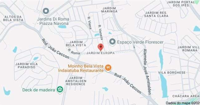 Terreno / Lote no bairro nobre Jardim Europa, com 250m², plano, pronto para construir em Indaiatuba -SP