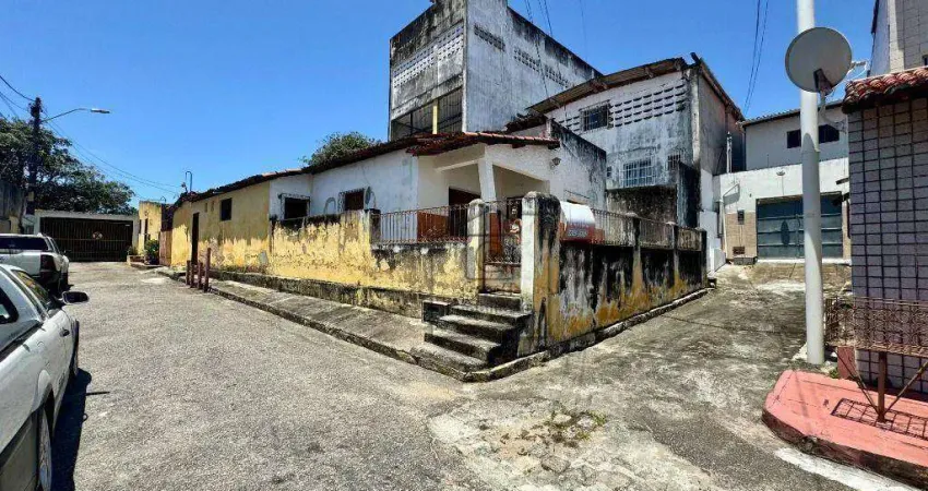 Prédio comercial para alugar no alecrim com galpão, escritórios e garagem coberta - 110 m² - natal/rn - pr0023