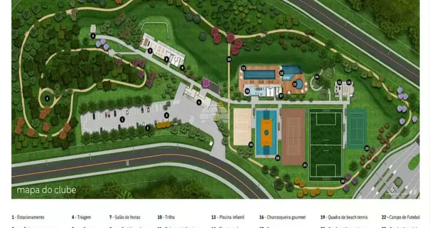 Terreno em condomínio fechado à venda na Rua Domingos Puppi, 62, Ferraria, Campo Largo