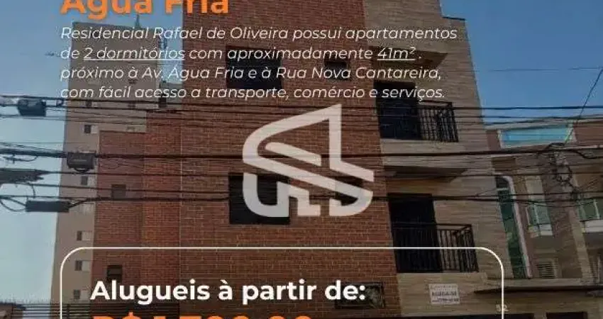 Apartamento residencial para locacao com 2 dormitorios, sala, cozinha, banheiro, lavanderia, sem vaga de garagem, na rua rafael de oliveira, 52 - agua fria, sao paulo
