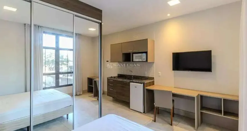 Studio mobiliado para venda e locação com 30m² no centro histórico de são paulo - próximo às estações do metro luz e república