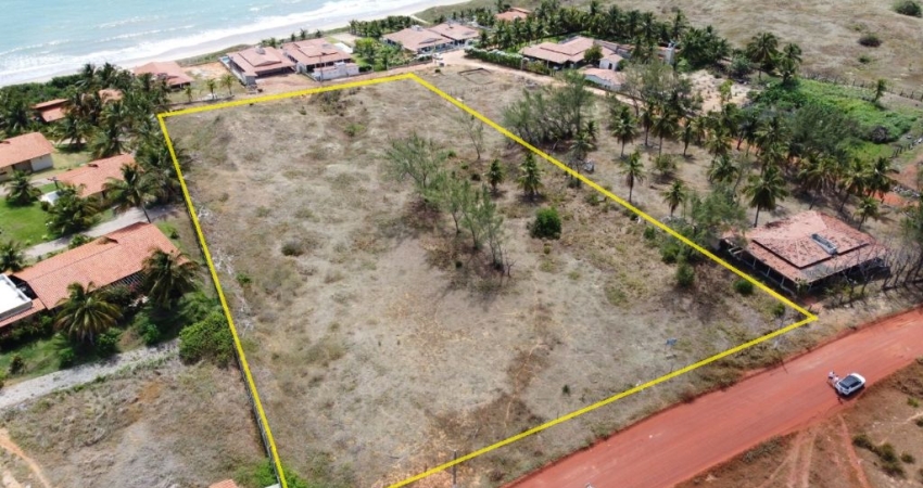 Terreno na praia de Zumbi com 9.270 m2, frente mar - R$930.000,00 - whatsapp:84 9.9145.9638