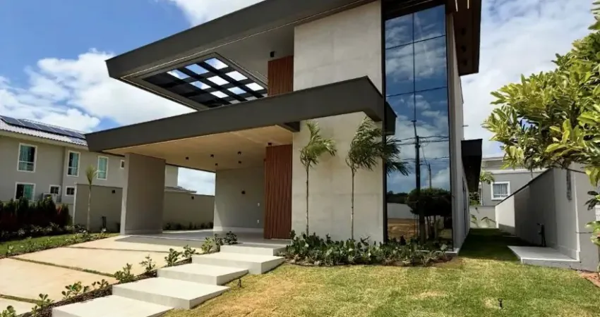 Casa térrea no cond. alphaville - lado pium, três suítes - 254 m2 - r$1.890.000,00 - em construção - whatsapp:84 9.9145.9638