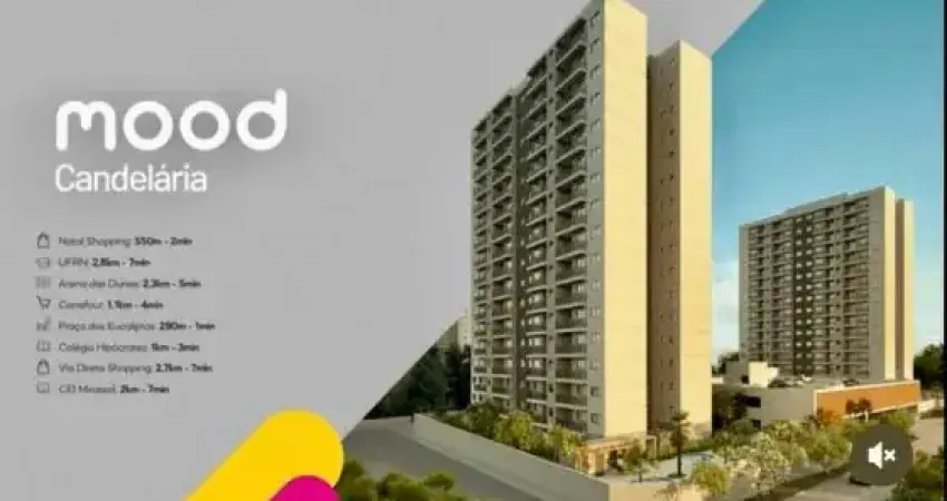 Mood candelária: apartamentos de 2 quartos com 59 m2 e 70 m2 - valores a partir de r$525.000,00 - itiv e registro grátis - whatsapp: 84 9.9145.9638