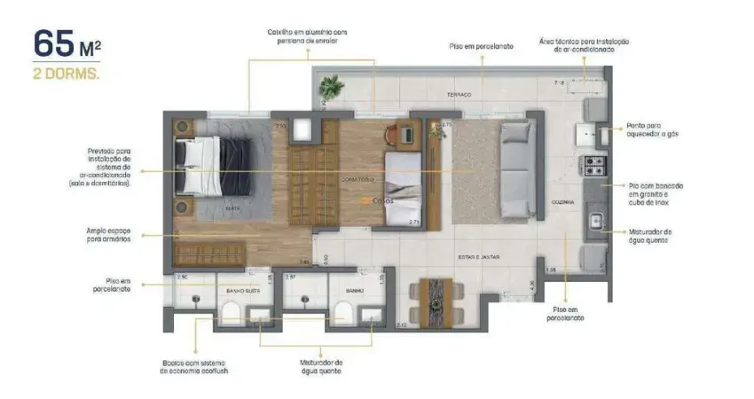 Apartamento à venda, 2 quartos, 1 suíte, 1 vaga, Ipiranga - São Paulo/SP