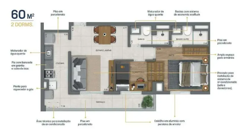 Apartamento à venda, 2 quartos, 1 suíte, 1 vaga, Ipiranga - São Paulo/SP