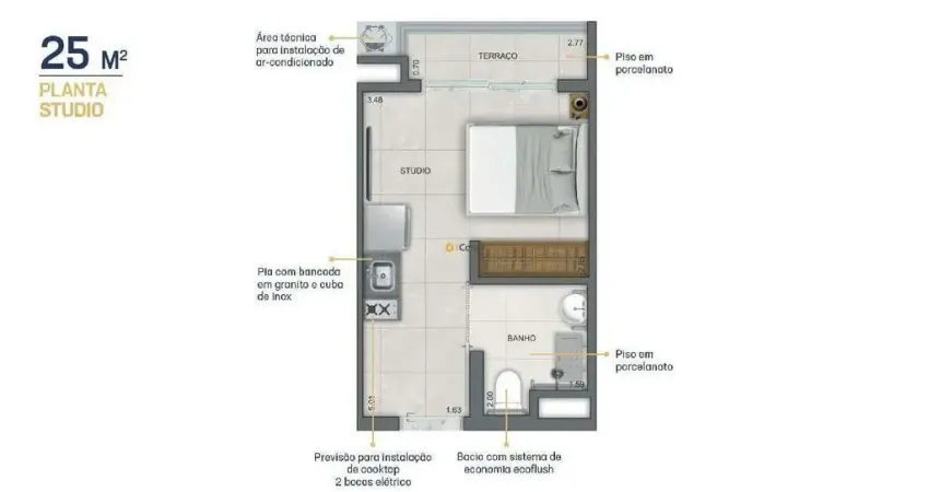 Apartamento à venda, 1 quarto, 1 suíte, Ipiranga - São Paulo/SP