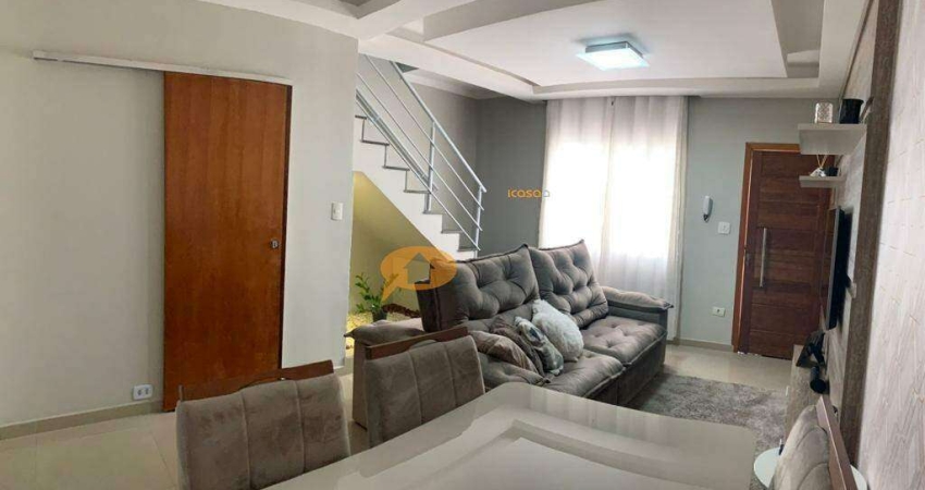 Sobrado em condomínio fechado na Vila Carrão, com 84 m², duas suítes lindas totalmente decoradas