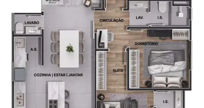 Apartamento 03 dormitorios à venda, r$1.014.848,45 bairro centro em navegantes