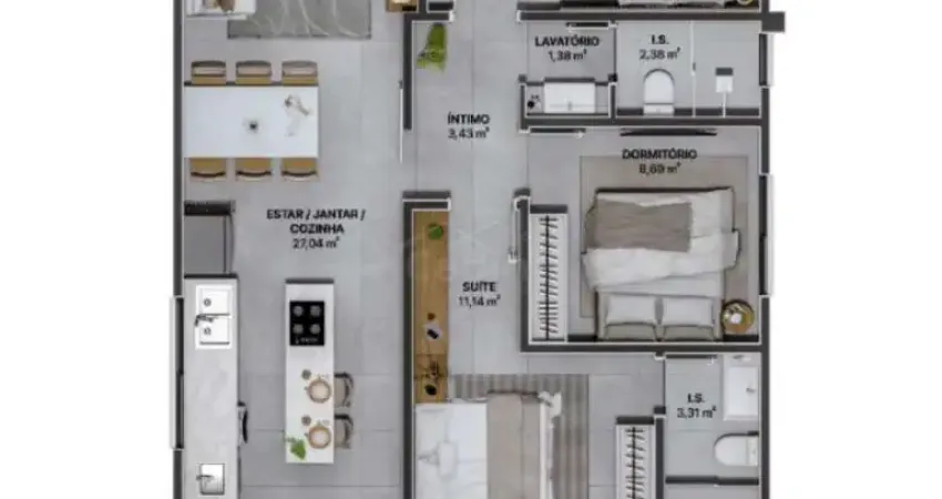 Apartamento 03 dormitorios  à venda, r$ 828.010,01 bairro centro  em navegantes