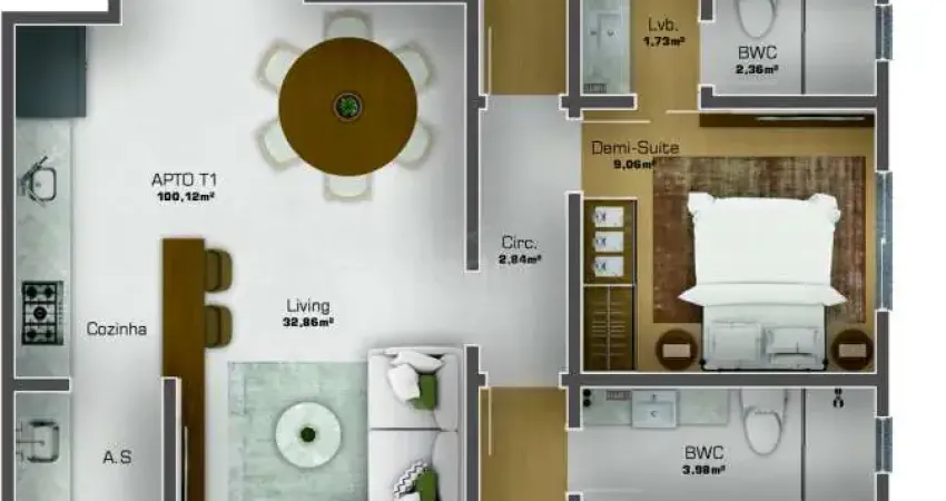 Apartamento 03 dormitórios à venda r$ 1.014.063,64 bairro centro em navegantes