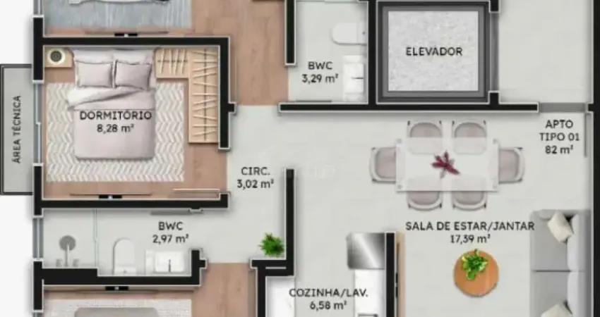 Apartamento 03 dormitórios à venda r$875.000,00 bairro centro em navegantes