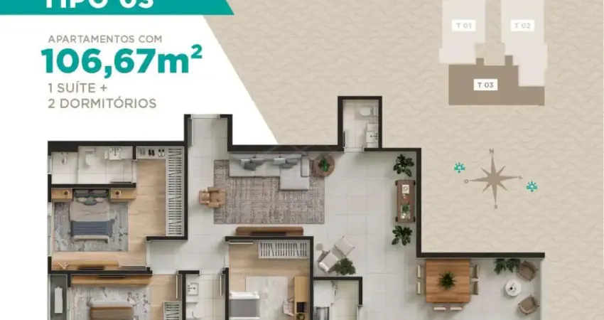 Apartamento 03 dormitórios à venda r$ 930.000,00 bairro centro em navegantes