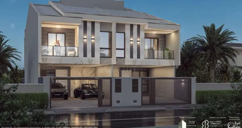 Sobrado geminado 03 suites à venda, r$ 1.290.000,00 bairro gravatá em navegantes