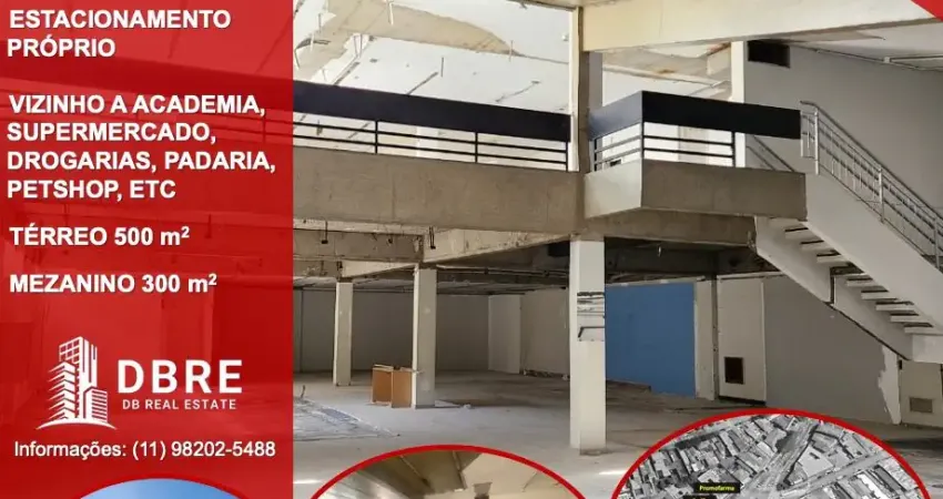 Loja Comercial com 800 m² na Praça Nippon | Pé-Direito Duplo | Estacionamento | Alto Fluxo