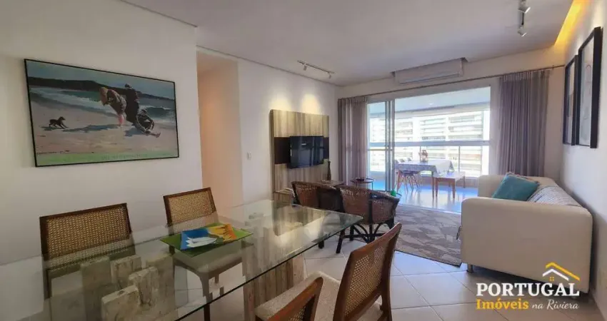 Apartamento à Venda no Módulo 8 da Riviera de São Lourenço | 94m², 3/1 Suíte, 2 Vagas | Churrasqueira, Cond. Novo, Piscina, Academia, Perto da Praia