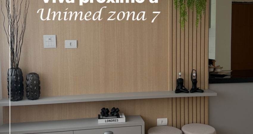 Últimas Unidades Apartamento Semi Mobiliado – Residencial Mykonos – Zona 7, Maringá/PR