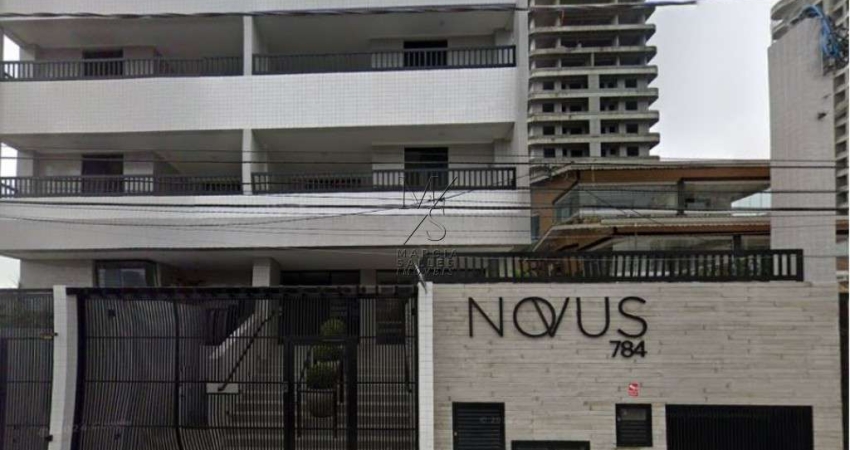 Apartamento à venda no bairro Guilhermina, Praia Grande. 71m², 2 dormitórios (1 suíte), 1 vaga, a poucos metros da praia. Entrada de R$ 75 mil + parcelas. Oportunidade!