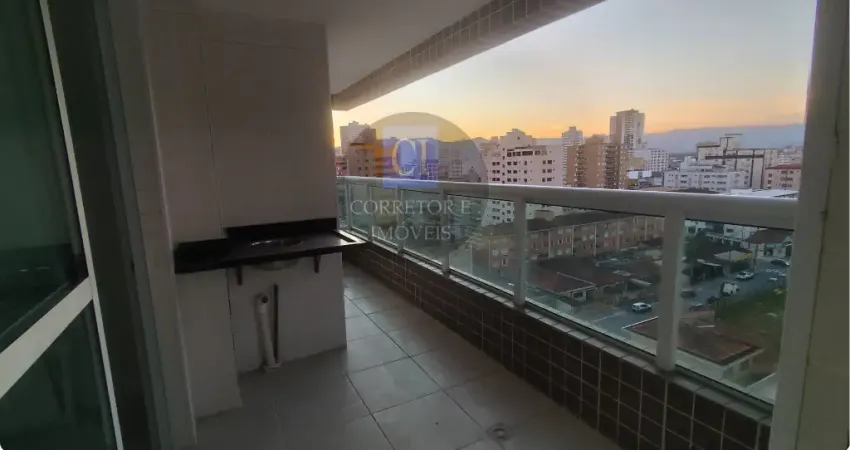 Apto 74m² NOVO, Praia Grande - Boqueirão - 2 dorm (1 suíte), 1 vaga, Varanda Gourmet, Lazer Completo!