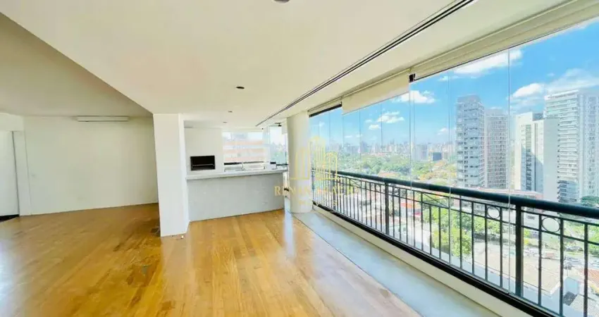 Venda/aluguel: apartamento de alto padrão com varanda integrada e vista em perdizes – 215m²