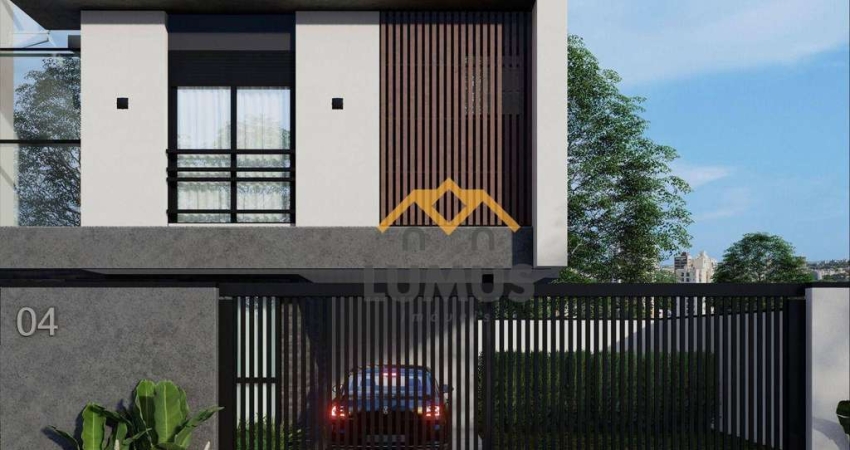Sobrados em construção com 3 dormitórios à venda por R$ 1.050.000 - Portão - Curitiba/PR