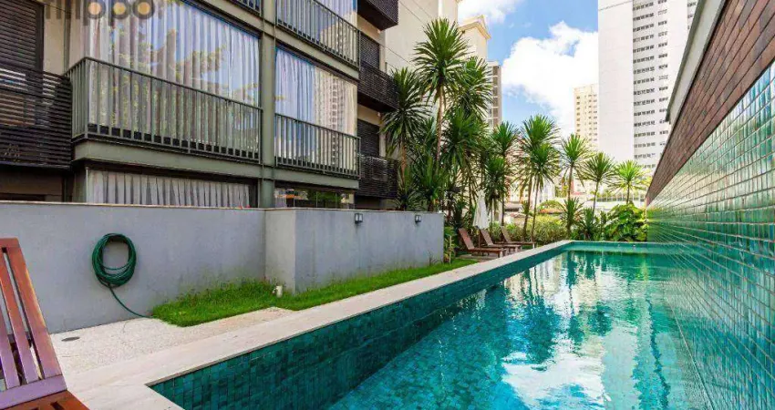 Apartamento com 1 dormitório para alugar, 31 m² por r$ 3.890,00/mês - chácara klabin - são paulo/sp