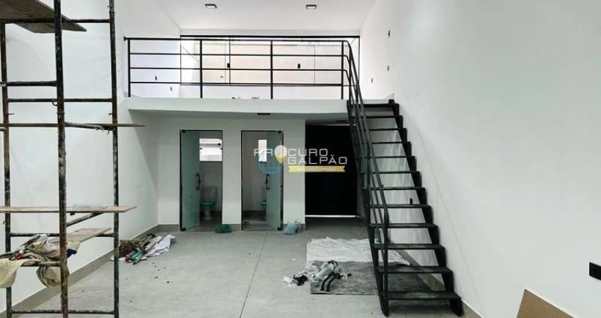 OPORTUNIDADE Locação Salão Comercial  com Mezanino e Trifásico em Mauá