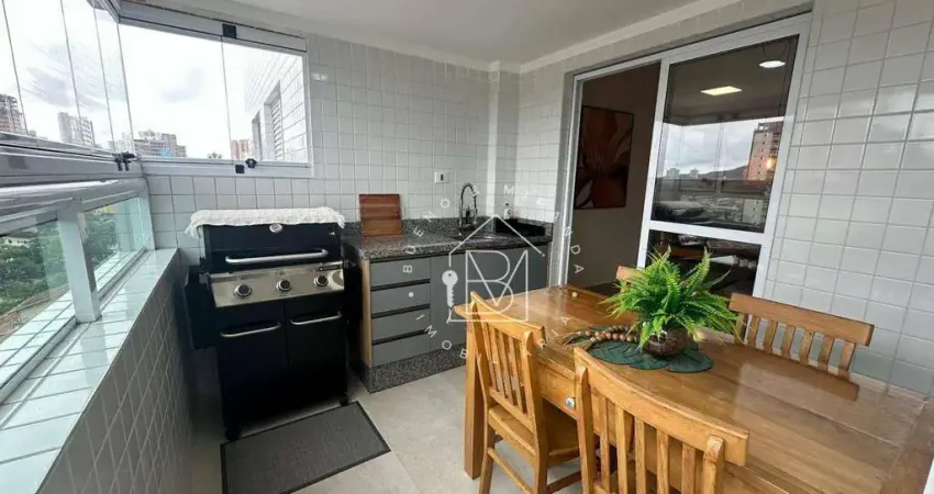 Apartamento com 2 dormitórios à venda, 77 m² por R$ 499.000,00 - Vila Guilhermina - Praia Grande/SP