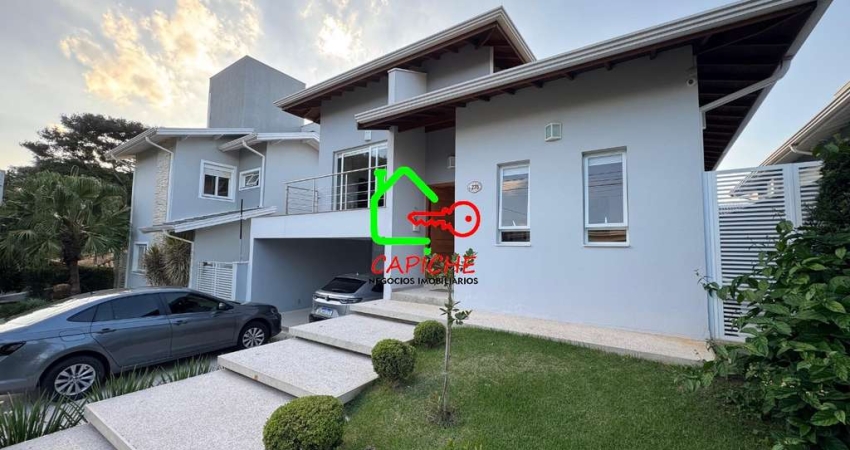 Luxuosa Casa de 3 Quartos em Condomínio de Alto Padrão em Vinhedo-SP, Bairro Pinheirinho: 3 suítes, 2 salas, 5 banheiros, 4 vagas, 226m².